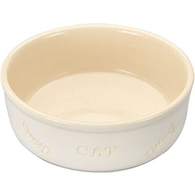 Nobby Keramisk Skål för Katter, Vit/Beige, ø 13,5 x 5 cm Nobby Keramisk Skål för Katter, Vit/Beige, ø 13,5 x 5 cm