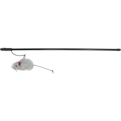 TRIXIE Spelstång med plyschmus, 50 cm, enkel enhet TRIXIE Spelstång med plyschmus, 50 cm, enkel enhet