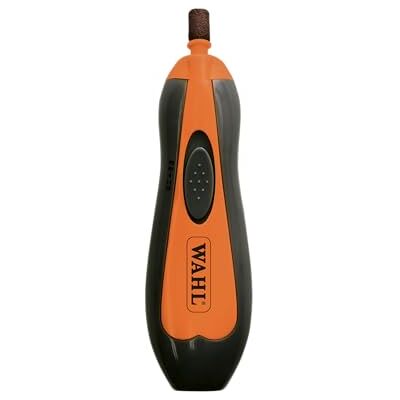 Wahl Pet Nail Grinder – Klotrimningsverktyg för husdjur, tyst, lätt fil för hundklor, två hastighetsinställningar, säker och skonsam, orange Wahl Pet Nail Grinder – Klotrimningsverktyg för husdjur, tyst, lätt fil för hundklor, två hastighetsinställningar, säker och skonsam, orange