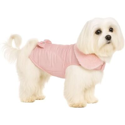 Flamingo Guzzi jacka – mjuk fleece med rosett, 25 cm, perfekt för små hundar som chihuahua, yorkshire terrier, pudel etc. Flamingo Guzzi jacka – mjuk fleece med rosett, 25 cm, perfekt för små hundar som chihuahua, yorkshire terrier, pudel etc.
