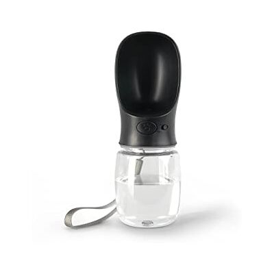 lionto Vattenflaska för hundar & katter, 350 ml, bärbar & läckagesäker dricksflaska i livsmedelssäker ABS-plast med lås, diskmaskinssäker, perfekt för resor, svart lionto Vattenflaska för hundar & katter, 350 ml, bärbar & läckagesäker dricksflaska i livsmedelssäker ABS-plast med lås, diskmaskinssäker, perfekt för resor, svart