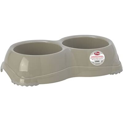 Pet Nova Halkfri hundskål 2 x 645 ml, grå, P-EUROBOWL-INNO-2x645-GR Pet Nova Halkfri hundskål 2 x 645 ml, grå, P-EUROBOWL-INNO-2x645-GR