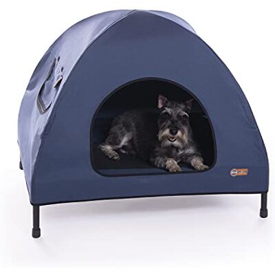 K&H Pet Products Original husdjur förhöjd säng för hundar/katter, medium, blå K&H Pet Products Original husdjur förhöjd säng för hundar/katter, medium, blå