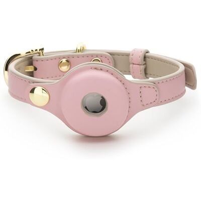 Nina Woof Cupertino hundhalsband av veganskt läder, vadderat och justerbart med tracker-hållare, rosa, storlek XS (hals 23–30 cm) Nina Woof Cupertino hundhalsband av veganskt läder, vadderat och justerbart med tracker-hållare, rosa, storlek XS (hals 23–30 cm)