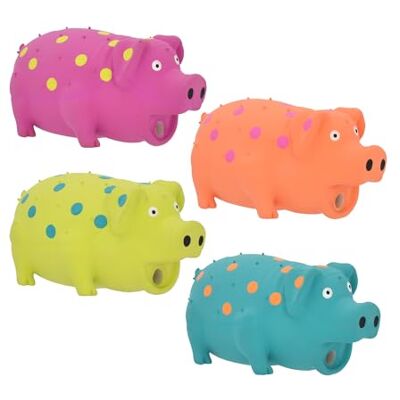 Multipet Pigs That Oink Stuffed Latex Interactive Toy for Dogs 9 inches Multipet Pigs That Oink Stuffed Latex Interactive Toy for Dogs 9 inches