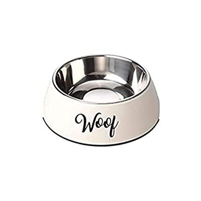 House of Paws Cream Woof 2-i-1 hundskål, medium House of Paws Cream Woof 2-i-1 hundskål, medium