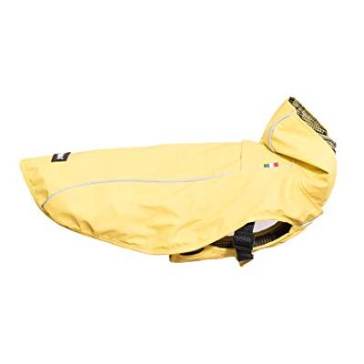 CHIARA SCOTTY mackintosh med sele CHJ-Y1811YE-M--regnrock, regncape (storlek: M, material: 100% polyester, sportig, vattentät, sele inuti), Gul CHIARA SCOTTY mackintosh med sele CHJ-Y1811YE-M--regnrock, regncape (storlek: M, material: 100% polyester, sportig, vattentät, sele inuti), Gul