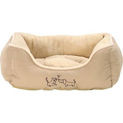 Dehner Favoritäng hundsäng och kattsäng Sammy, ca 47 x 37 x 17 cm, polyester, beige Dehner Favoritäng hundsäng och kattsäng Sammy, ca 47 x 37 x 17 cm, polyester, beige