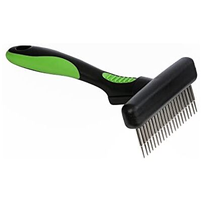 Dehner Hund- och kattpälsvård, flexibel knut, ca 29,7 cm, med ergonomiskt halkfritt handtag, plast Dehner Hund- och kattpälsvård, flexibel knut, ca 29,7 cm, med ergonomiskt halkfritt handtag, plast