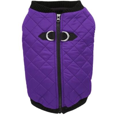 GOOBY – mode väst, liten hund tröja bomberjacka kappa med töjbart bröst, X-Large chest (~19.5"), VIOLETT GOOBY – mode väst, liten hund tröja bomberjacka kappa med töjbart bröst, X-Large chest (~19.5"), VIOLETT