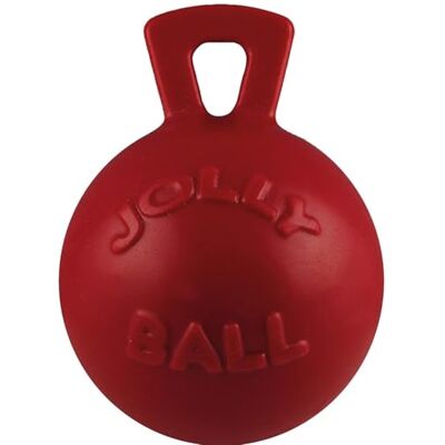 Jolly Pets Tug-n-Toss Dog leksaksboll med handtag, 25,4 cm XL, röd Jolly Pets Tug-n-Toss Dog leksaksboll med handtag, 25,4 cm XL, röd