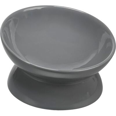 Flamingo Matnings- och drickskål HESSEL RUND Mörkgrå 17,5 cm 350 ml Flamingo Matnings- och drickskål HESSEL RUND Mörkgrå 17,5 cm 350 ml