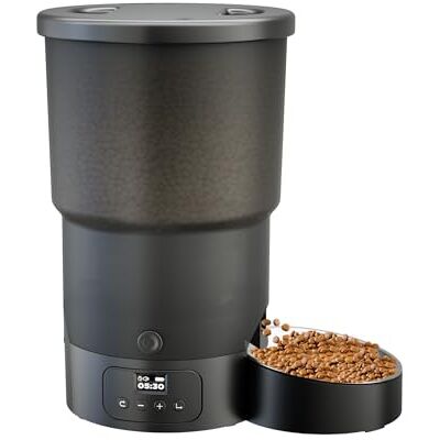 Gimars 5 l automatisk kattkibble dispenser, programmerbar timer automatisk kattskål 1–6 måltider per dag, en lättmanövrerad knapp för hundar med röstinspelare 10S LCD-skärm Gimars 5 l automatisk kattkibble dispenser, programmerbar timer automatisk kattskål 1–6 måltider per dag, en lättmanövrerad knapp för hundar med röstinspelare 10S LCD-skärm