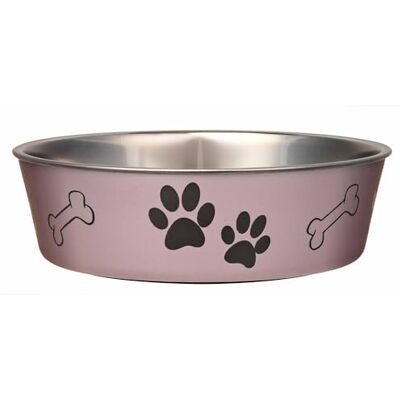 Loving Pets – Bella-skålar – hundmats och vattenskål, utan spetsar, i rostfritt stål, husdjursskål, halkfri och spillsäker (stor, Grape Purple) Loving Pets – Bella-skålar – hundmats och vattenskål, utan spetsar, i rostfritt stål, husdjursskål, halkfri och spillsäker (stor, Grape Purple)