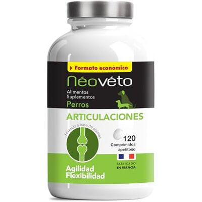 Néovéto NYHET Hundleder 120 naturliga tabletter hundens artros anti-flammatorisk aktiva principer godkända av veterinärtjänster Tillverkad i Frankrike Néovéto NYHET Hundleder 120 naturliga tabletter hundens artros anti-flammatorisk aktiva principer godkända av veterinärtjänster Tillverkad i Frankrike