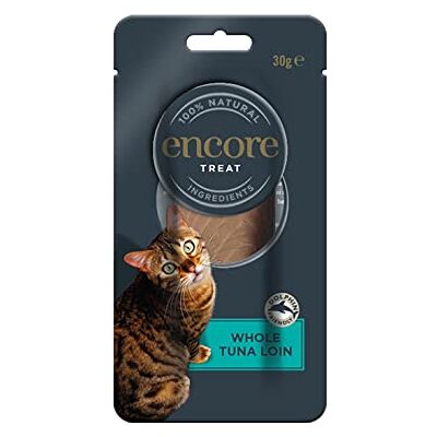 Encore 100% naturlig tonfisk länd kattsnack för alla åldrar – förpackning med 12 x 30 g påsar Encore 100% naturlig tonfisk länd kattsnack för alla åldrar – förpackning med 12 x 30 g påsar