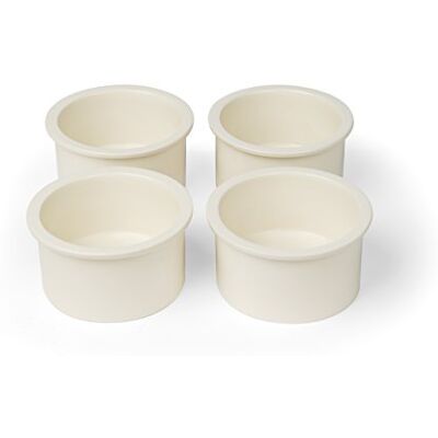 Prevue Pet Products keramisk 4 skålar ersättningskopp set, benvit (6404) Prevue Pet Products keramisk 4 skålar ersättningskopp set, benvit (6404)