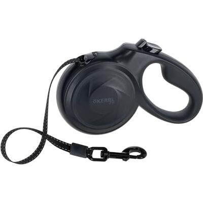 Kerbl Pet Rolllina, hundkoppel, antracit, 5 m, för hundar upp till 20 kg, långt Flexi-koppel, ergonomiskt handtag, spolrullningsmekanism, reflekterande band, rullkoppel ABS/nylon Kerbl Pet Rolllina, hundkoppel, antracit, 5 m, för hundar upp till 20 kg, långt Flexi-koppel, ergonomiskt handtag, spolrullningsmekanism, reflekterande band, rullkoppel ABS/nylon