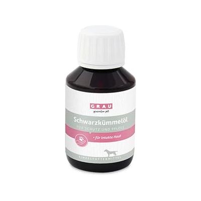 Grau Grå – originalet – 100% av en kallpressad svart kumminolja, stöder immunsystemet, 1-pack (1 x 100 ml), fodervaror för hundar och katter Grau Grå – originalet – 100% av en kallpressad svart kumminolja, stöder immunsystemet, 1-pack (1 x 100 ml), fodervaror för hundar och katter