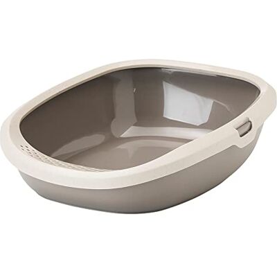 Savic kattlåda Gizmo Medium Happy Planet mocka granit grå återvunnet material perforerad kant upphöjd rygg låg ingång 44 x 35,5 x 12,5 cm Savic kattlåda Gizmo Medium Happy Planet mocka granit grå återvunnet material perforerad kant upphöjd rygg låg ingång 44 x 35,5 x 12,5 cm