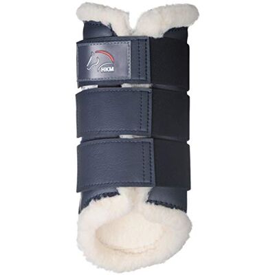 HKM Comfort Slobkousen/Voetkappen Mörkblå M HKM Comfort Slobkousen/Voetkappen Mörkblå M