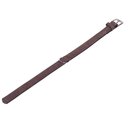 Nobby halsband "VELOURS" brun (rot); 42 cm (33–39 cm); 19/21 mm Nobby halsband "VELOURS" brun (rot); 42 cm (33–39 cm); 19/21 mm