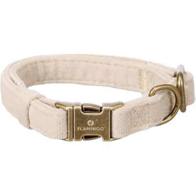 Flamingo Hundhalsband Janka beige S 30-45 cm 15 mm Flamingo Hundhalsband Janka beige S 30-45 cm 15 mm