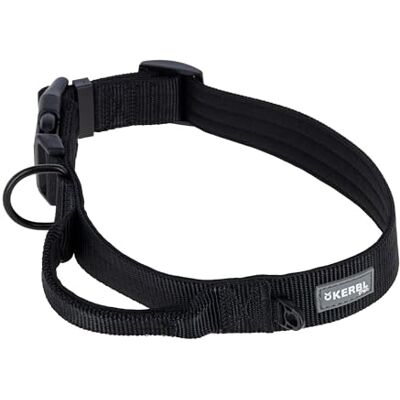 Kerbl Pet Halsband Dallas, Svart, Bredd 32 Mm, Halsomkrets 48-65 Cm, Nylon, Med D-Ring Och Ögla, Inkl. Kort Koppel, Justerbar, För Stora Hundar Kerbl Pet Halsband Dallas, Svart, Bredd 32 Mm, Halsomkrets 48-65 Cm, Nylon, Med D-Ring Och Ögla, Inkl. Kort Koppel, Justerbar, För Stora Hundar