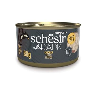 Schesir , Efter mörk kycklingpatè våt mat i buljong 12 x 80 g Schesir , Efter mörk kycklingpatè våt mat i buljong 12 x 80 g