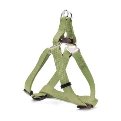 Record – X-Style hundsele med fjärilsmetallspänne – tillverkad av mjuk nylon – storlek XL – omkrets 53–81 cm – grön Record – X-Style hundsele med fjärilsmetallspänne – tillverkad av mjuk nylon – storlek XL – omkrets 53–81 cm – grön