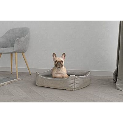 Italian Bed Linen Italian säng linne hundsäng Dandy, för hundar och katter, beige, 62 x 50 x h 17 cm Italian Bed Linen Italian säng linne hundsäng Dandy, för hundar och katter, beige, 62 x 50 x h 17 cm
