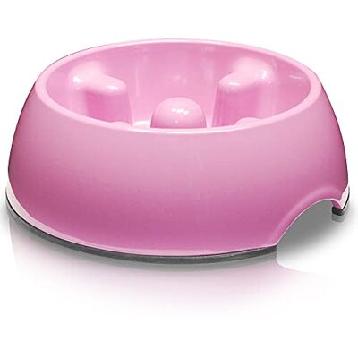 Dogit Go-slow Hundskål - Rosa - Liten - 300ml Dogit Go-slow Hundskål - Rosa - Liten - 300ml