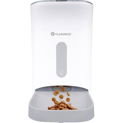 Flamingo automatisk matautomat med digital timer, vit 4,5 l Flamingo automatisk matautomat med digital timer, vit 4,5 l