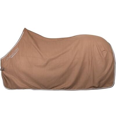 Imperial Riding Fleecefilt IRH Classic, hästfleece och svattfilt, filt med stor krage, avtagbara korsband, svansrep och logotyp, cappuccino, 125 Imperial Riding Fleecefilt IRH Classic, hästfleece och svattfilt, filt med stor krage, avtagbara korsband, svansrep och logotyp, cappuccino, 125