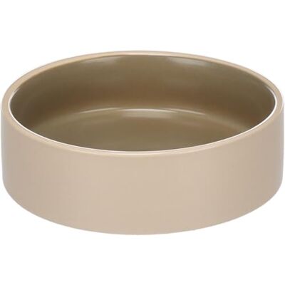 Flamingo mat- och vattenskål Anca rund beige/grön – 200 ml, lyxig keramik, stark och hållbar, vacker design Flamingo mat- och vattenskål Anca rund beige/grön – 200 ml, lyxig keramik, stark och hållbar, vacker design