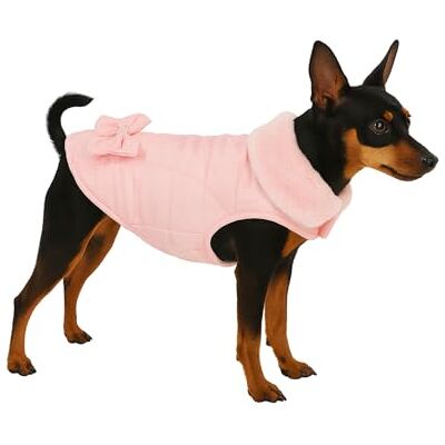 Flamingo Guzzi jacka – mjuk fleece med rosett, 20 cm, perfekt för små hundar som chihuahua, yorkshire terrier, pudel etc. Flamingo Guzzi jacka – mjuk fleece med rosett, 20 cm, perfekt för små hundar som chihuahua, yorkshire terrier, pudel etc.