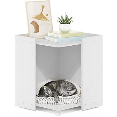 Furinno Peli kattlåda hölje, solid vit Furinno Peli kattlåda hölje, solid vit