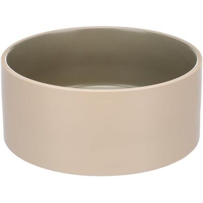 Flamingo mat- och vattenskål Anca rund beige/grön – 1,2 l, lyxig keramik, stark och hållbar, vacker design Flamingo mat- och vattenskål Anca rund beige/grön – 1,2 l, lyxig keramik, stark och hållbar, vacker design