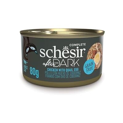 Schesir , Komplett våt kattmat (12 burkar x 80 g) Schesir , Komplett våt kattmat (12 burkar x 80 g)