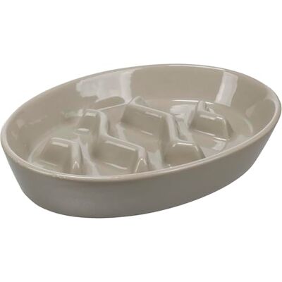 Flamingo Foderskål svag matare CENA oval taupe 12 cm 230 ml Flamingo Foderskål svag matare CENA oval taupe 12 cm 230 ml
