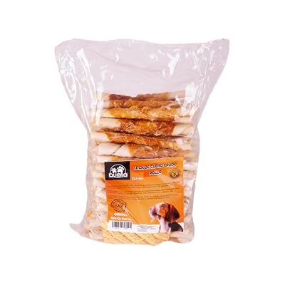 Quibropets Klistermärken i kycklingläder Snacks & Godis för hundar hundgodis perfekt för stora och medelstora hundar 950 g (12,5 cm) Quibropets Klistermärken i kycklingläder Snacks & Godis för hundar hundgodis perfekt för stora och medelstora hundar 950 g (12,5 cm)