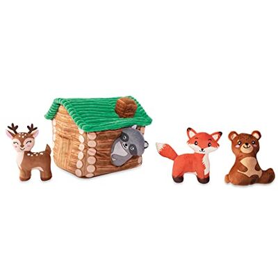 Fringe Studio Hide & Seek Burrow plysch hundleksaksset, ON Cabin Time (289215) Fringe Studio Hide & Seek Burrow plysch hundleksaksset, ON Cabin Time (289215)