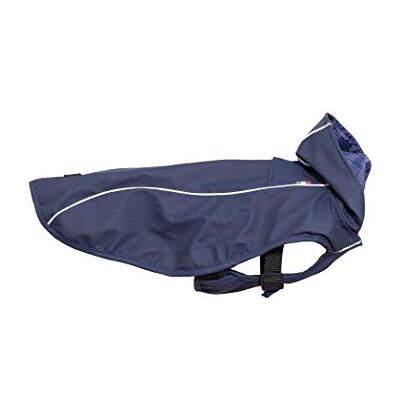 CHIARA SCOTTY regnjacka med sele CHJ-Y1811BL-S--regnjacka, regncape (storlek: S, material: 100% polyester, sportig, vattentät, sele inuti), Navy CHIARA SCOTTY regnjacka med sele CHJ-Y1811BL-S--regnjacka, regncape (storlek: S, material: 100% polyester, sportig, vattentät, sele inuti), Navy