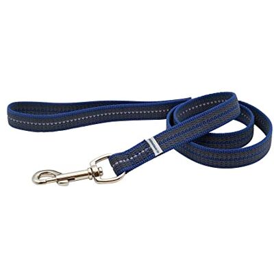 Herm Sprenger Heavy Duty Rubberized Nylon Reflective Dog Leash 6 Feet – Safety Control No Slip Grip Loop Handle No-Tangle 360 Swivel – Comfort Lead for Small Medium Dogs (Blue) Herm Sprenger Heavy Duty Rubberized Nylon Reflective Dog Leash 6 Feet – Safety Control No Slip Grip Loop Handle No-Tangle 360 Swivel – Comfort Lead for Small Medium Dogs (Blue)