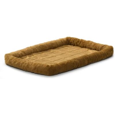 MidWest Homes for Pets QuietTime Dog Bed – Cinnamon Faux Fur Bolster, Ultra-Soft and Machine Washable, Fits 48-Inch Crates and Carriers, for Extra-Large Breed Dogs MidWest Homes for Pets QuietTime Dog Bed – Cinnamon Faux Fur Bolster, Ultra-Soft and Machine Washable, Fits 48-Inch Crates and Carriers, for Extra-Large Breed Dogs