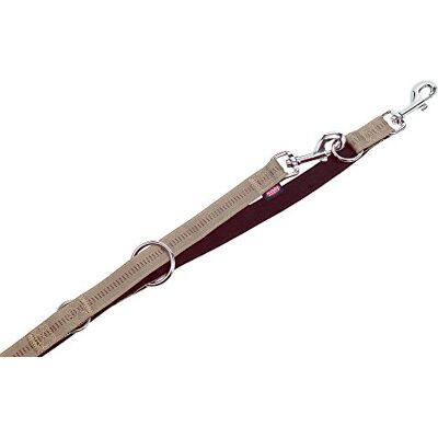 Nobby mjukt grepp justerbart hundkoppel, 200 cm/25 mm, beige/choklad Nobby mjukt grepp justerbart hundkoppel, 200 cm/25 mm, beige/choklad
