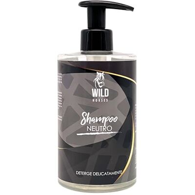 WILD HORSES Neutralt hästschampo, skonsamt och säkert, för frekvent användning, lämplig för alla typer av mantron, 500 ml, tillverkad i Italien WILD HORSES Neutralt hästschampo, skonsamt och säkert, för frekvent användning, lämplig för alla typer av mantron, 500 ml, tillverkad i Italien