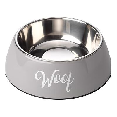 House of Paws Grå Woof Hundskål Medium - Hundskål House of Paws Grå Woof Hundskål Medium - Hundskål