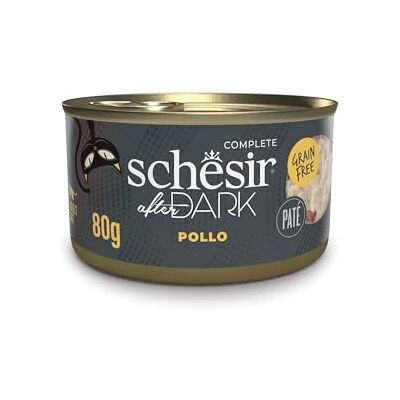 Schesir , Fuktig mat för vuxna katter burkar efter mörk smak kyckling i poté 12 x 80 g Schesir , Fuktig mat för vuxna katter burkar efter mörk smak kyckling i poté 12 x 80 g