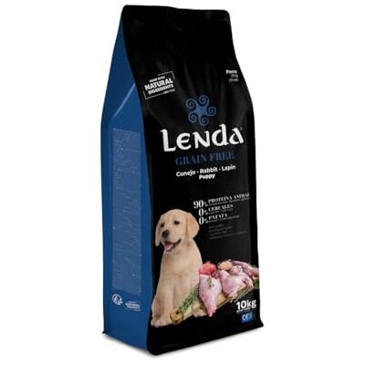 Lenda Kornfri valp 10 kg – kaninfoder och allergivänlig fisk för spannmålsfri valp – Kornfritt foder för känslig matning, med probiotika och kondroprotektorer för leder Lenda Kornfri valp 10 kg – kaninfoder och allergivänlig fisk för spannmålsfri valp – Kornfritt foder för känslig matning, med probiotika och kondroprotektorer för leder